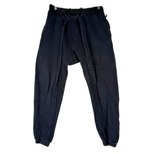 mnml Sweatpants Mens XL Black Streetwear Drop Crotch Elongated Drawstring Jogger